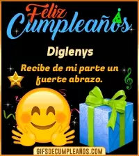 Feliz Cumpleaños gif Diglenys